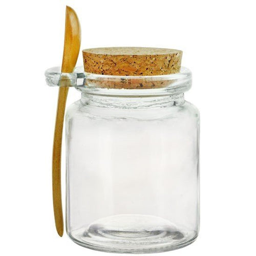 8.5 oz Glass Serving Jar w/spoon